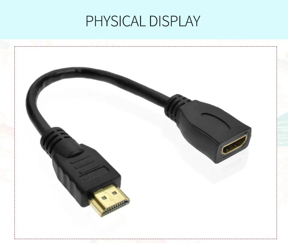HDMI Extension Cable Male to Female 1m 2m 3m HDMI 3D 4K 1.4v High quality HDMI Cable Adapter for HD TV LCD Laptop PS3 Projector (12)