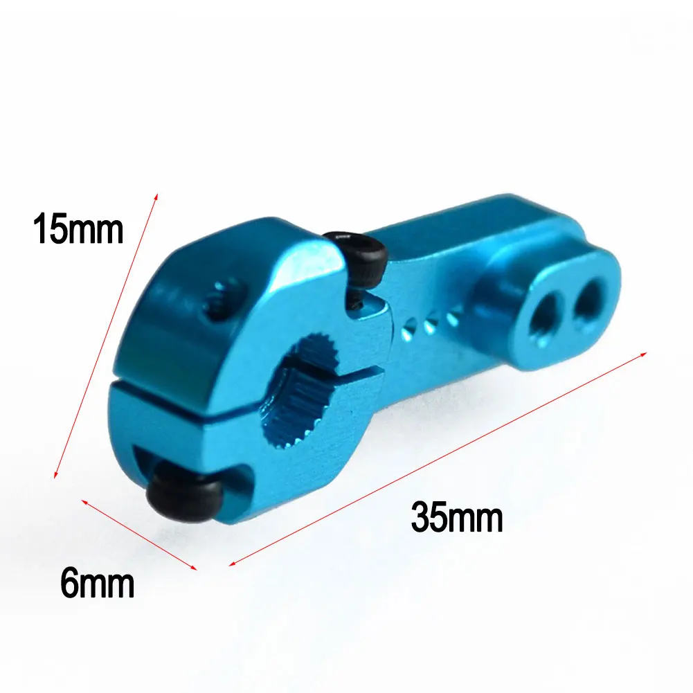 35x15x6 мм красный/синий Алюминиевый сервопривод рога коромысла 25 т для MG995 MG946R MG996R MG945 S3003 двигатель для радиоуправляемых моделей