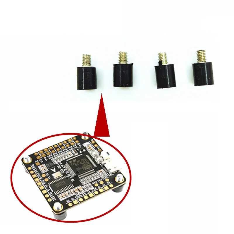 Mateksys FC M37+4.5 Anti-Vibration Damping Fixed Screws Mounting Hardware Spacer Standoff For Naze32 CC3D F3 Flight Controller -1 (1)