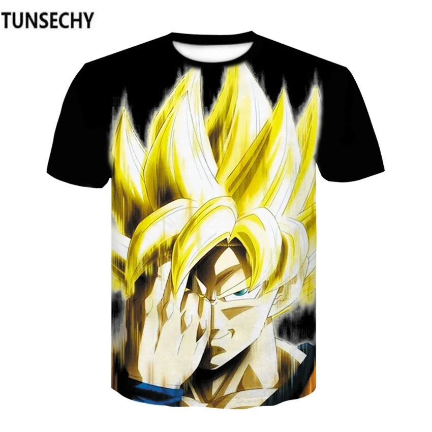Футболка Dragon Ball DBZ Bulma Super Saiyan футболка Vegeta 3D для мужчин и женщин аниме блонд Гоку