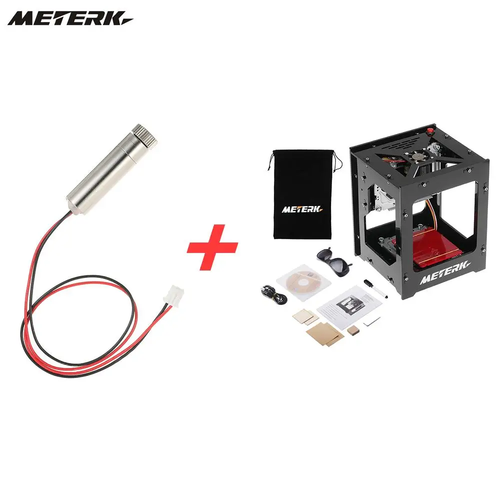 

1500mW Mini DIY Laser Engraving Machine DK-BL Wireless Bluetooth 4.0 Print Engraver + 1500mW 405nm Violet Light Laser Head