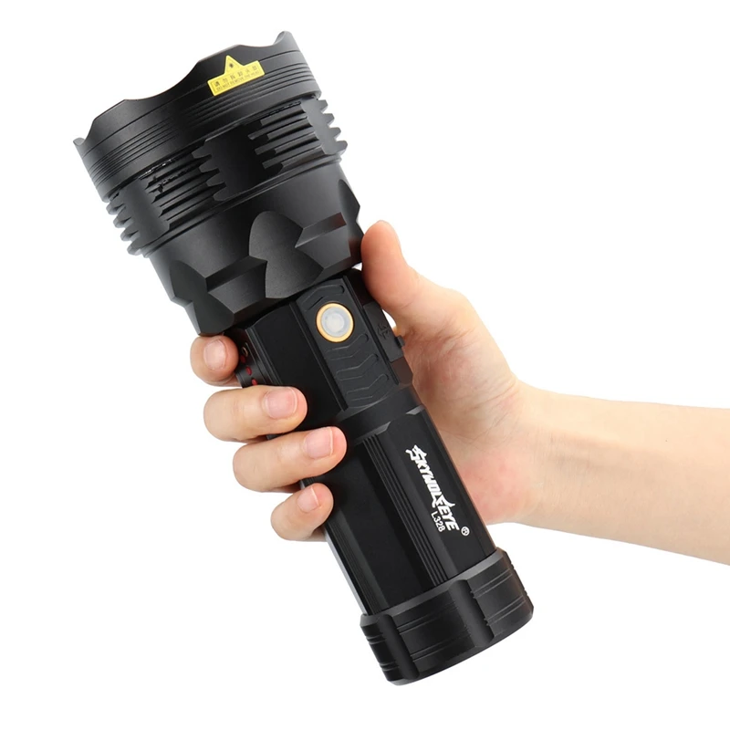 

3 Light Sources Super Bright USB Rechargeable Portable Aluminum Alloy Torch Lamp Outdoor Lighting Tool Emergency Power Bank