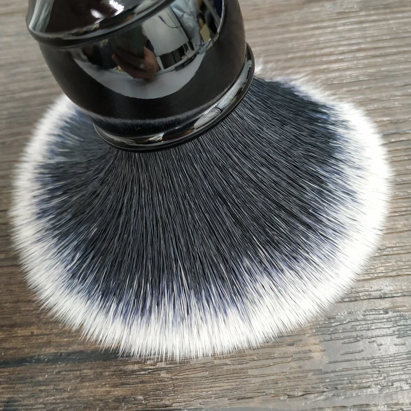 Dscosmetic 24 мм 26 мм смокинг синтетические волосы узлы черная ручка Кисть для бритья Кисть для выпечки