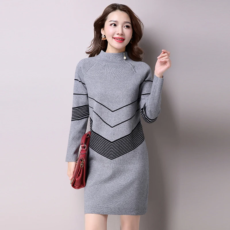 women-sweater-ashion-Women-Warm-Knitted-Sweater-Dresses-Autumn-Winter-Female-Half-Turtleneck-Long-Sleeve-Sexy