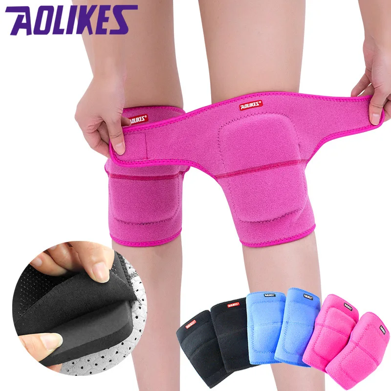 Aolikes 1 قطعة رشاقته الإسفنج الرياضية الركبة سادة للرقص الأسطوانة تزلج المرأة نيباد هدفين دعم الركبة حماة الرضفة الحرس Aolikes 1 قطعة رشاقته الإسفنج الرياضية الركبة سادة للرقص الأسطوانة تزلج المرأة نيباد هدفين دعم الركبة حماة الرضفة الحرس