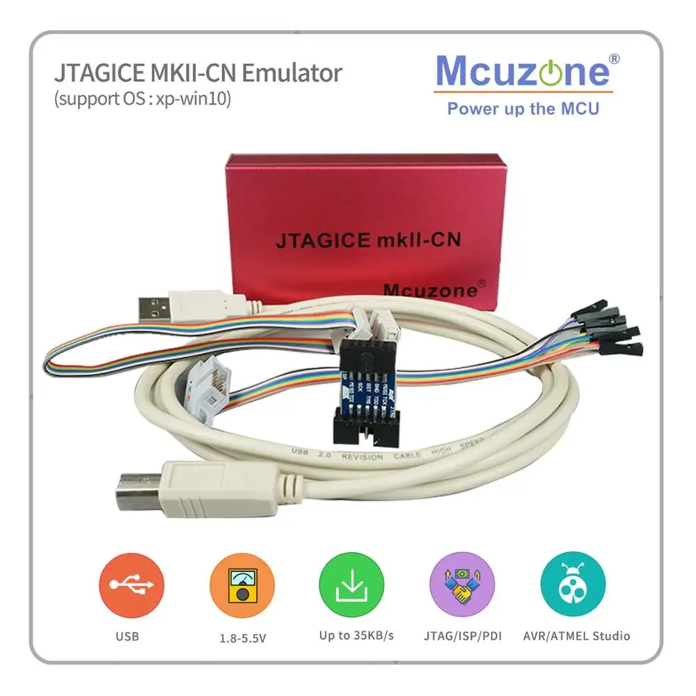 USB AVR JTAGICE MKII CN эмулятор PDI JTAG ISP без проводов мини плата atxmega32d4|board|board boardboard usb |