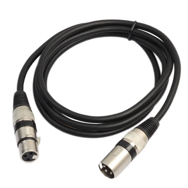 1m/1.8m/3m 3 Pin XLR Male to Female Microphone Extension Cable Audio