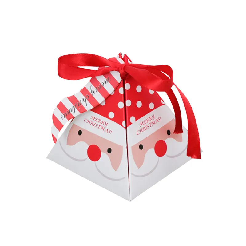 10 шт./партия, Рождественская коробка для конфет, Подарочная коробка для рождественской елки с колокольчиками, бумажная коробка, Подарочный мешок, контейнер, товары Navidad - Цвет: A1