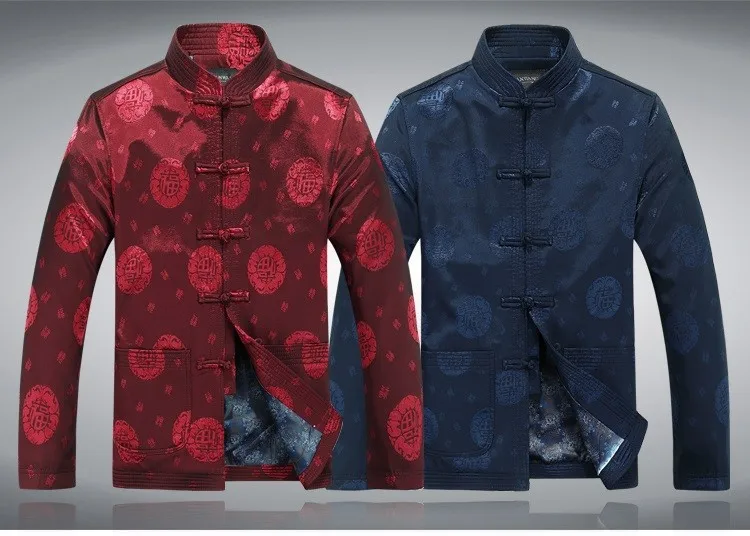 men cotton chinese jacket long sleeve traditional chinese jacket tangzhuang clothing Printing chinese jacket 2015 new hot sale (24)