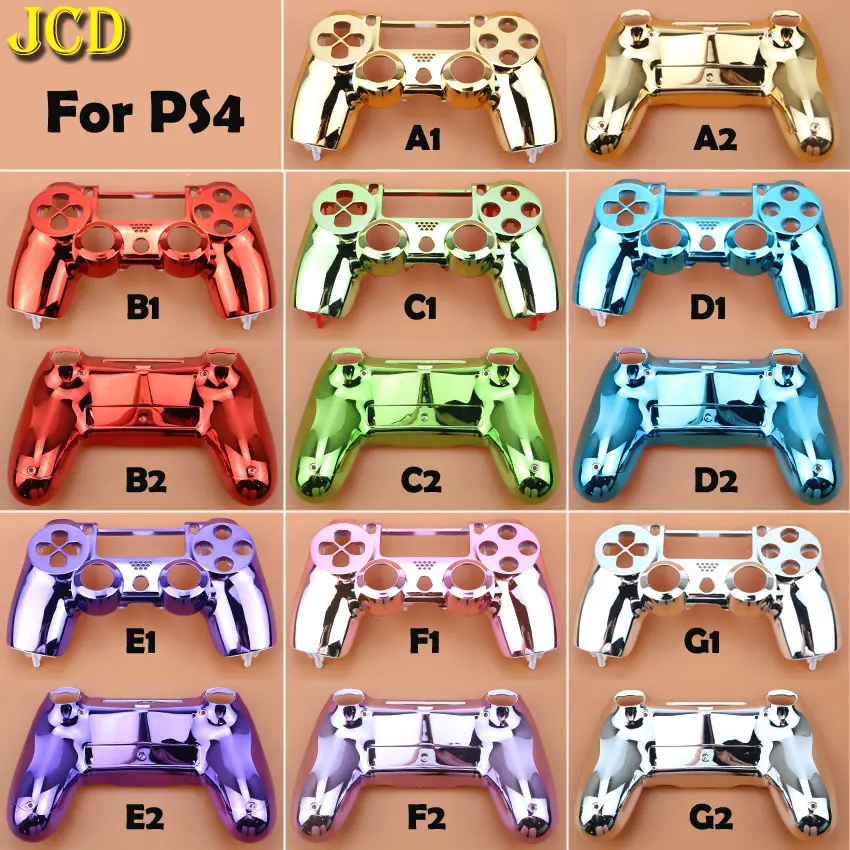 

JCD Plating Housing Shell Case Front back / Upper Lower Cover for Sony PS4 DualShock 4 Controller Gamepad JDM-001 V1 Version