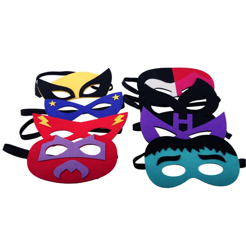 15pcs/lot masquerade baby kids children superhero super hero half face