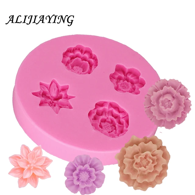 Virágszilikon Penész Fondant Sütemény Díszítő Szerszámok Cupcake Zselé Cukorka Csokoládé Dekoráció Sütőszerszámok D1297