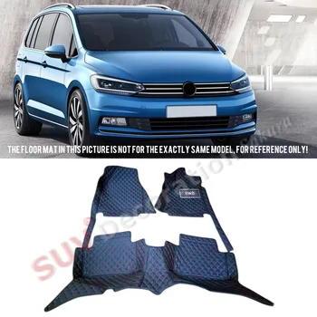 

Accessories For Volkswagen Touran 2016 2017 Accessories Interior Leather Carpets Cover Car Foot Mat Floor Pad 1set