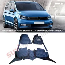 Аксессуары Для Volkswagen VW Touran 2016 2017 Аксессуары Интерьер Ковры Из Кожи Покрытие Автомобиля Ноги Коврик Коврик 1 компл.