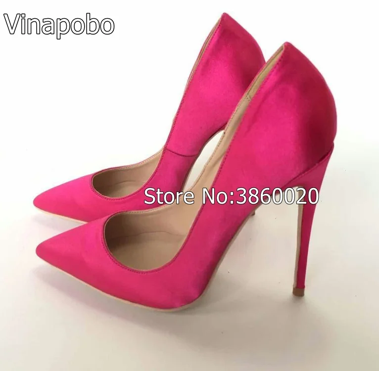 Keshangjia-2018-New-Fashion-high-heels-women-pumps-thin-heel-classic-Pink-sexy-prom-wedding (2)
