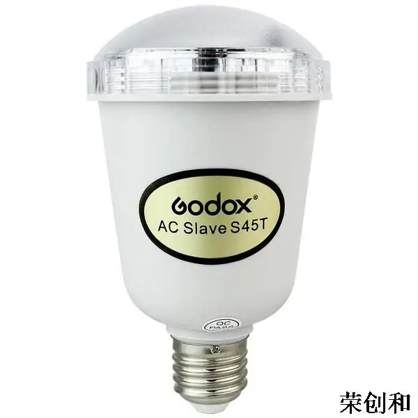 Студийный стробоскопический светильник Godox S45T E27 с винтом AC Slave Flash Strobe Bulb 45W 110V