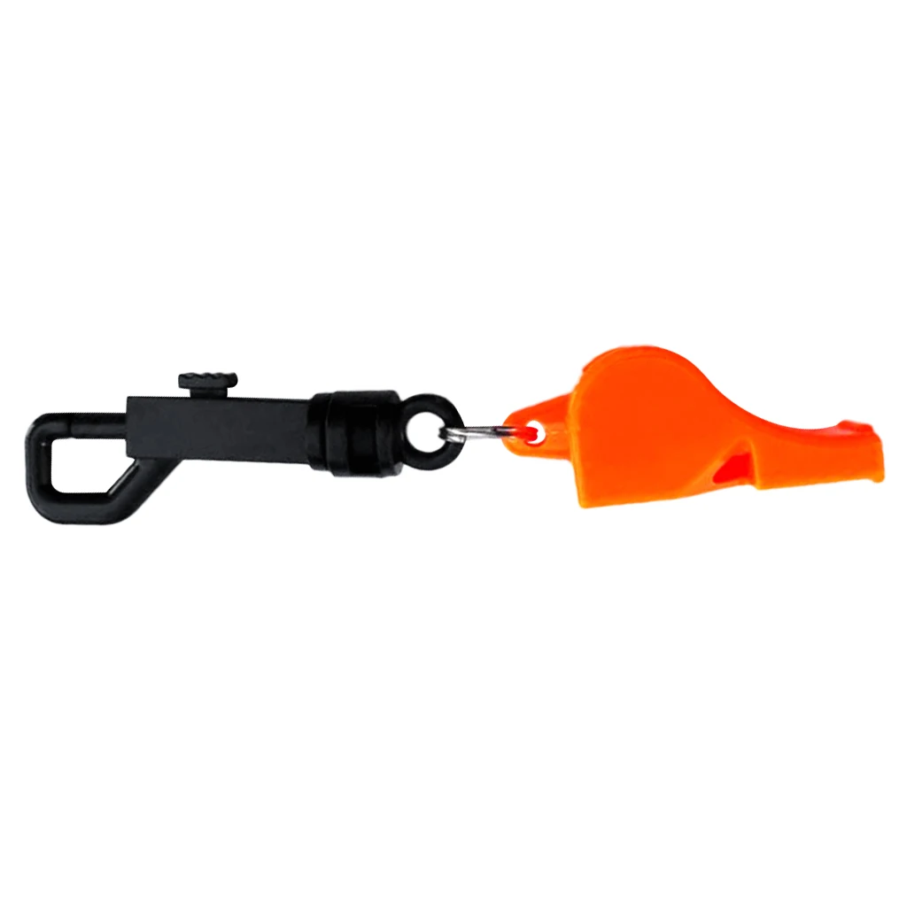 Safety Whistle with Snap Clip for Boating Kayaking Camping Hiking Hunting Scuba and Diving Emergency Survival Rescue Signaling
