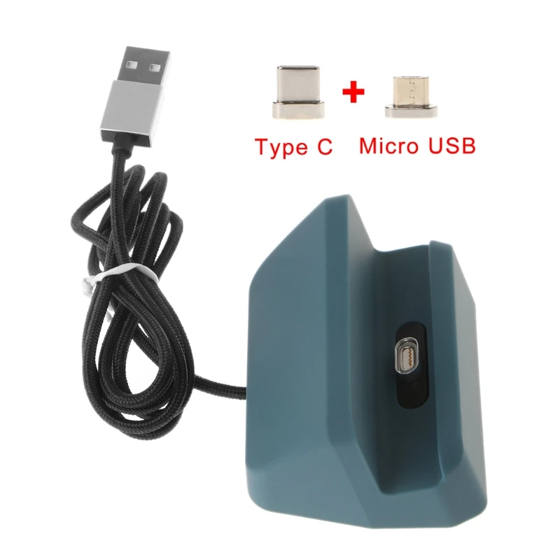 Магнитная Micro USB + USB типа C разъем зарядки док-станция для телефона Android S8 Note8 Xiaomi 5 6 Onelus 2 3 5