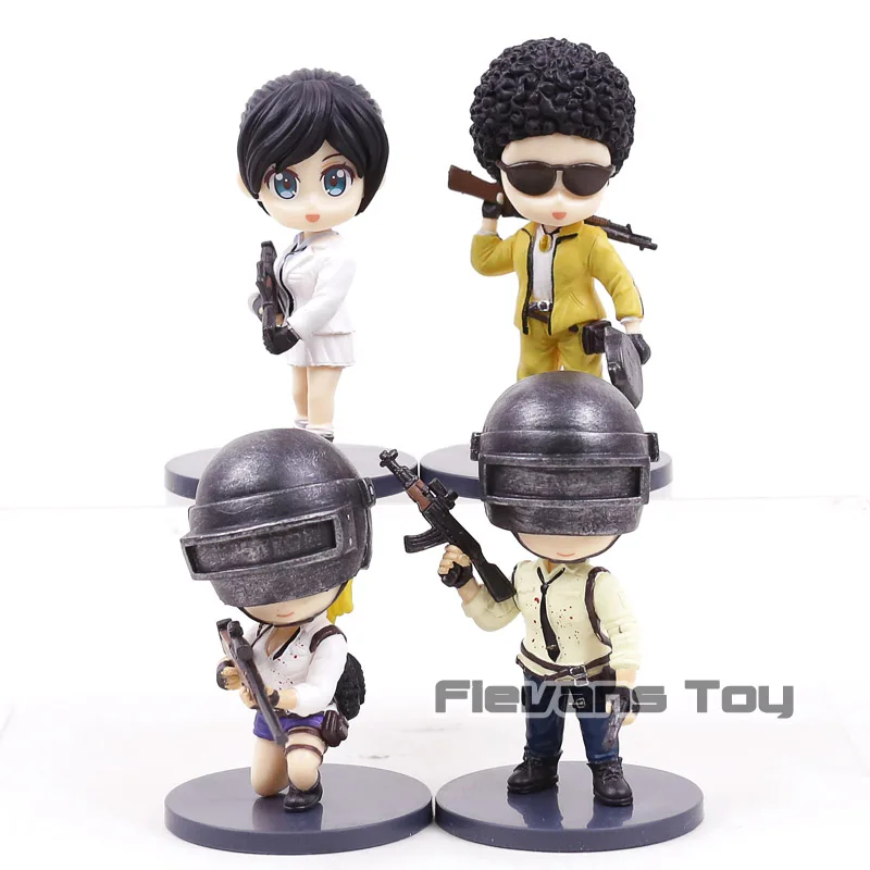 

Hot Game PUBG Playerunknown's BattleGrounds Q Version Nendoroid Dolls PVC Figures Collectible Model Toys 4pcs/set