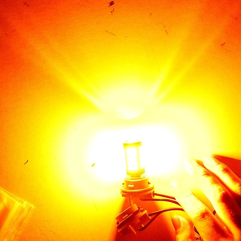 1 шт. автомобильная светодиодная лампа 1156PY PY21W 7507 BAU15S 1500LM 27 SMD 3030|Сигнальная лампа| |