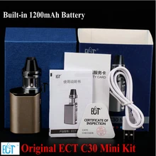 ECT C30 Mini Kit Топ заполнения Kenjoy Встретились 2 мл Распылитель Built-in1200mAh Батареи испаритель Поле Mod Электронные Сигареты мини-поле mod