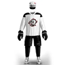 Струи винтажные хоккейные тренировочные майки с принтом логотипа буйвола дешевые высокое качество H6100