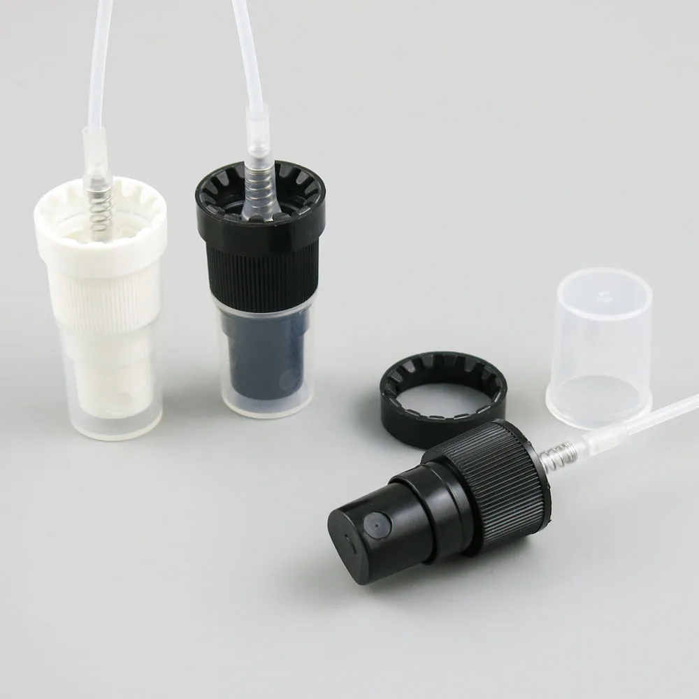 

Free Shippping - 100 x Black Tamper Evident Sprayer,Plastic Fine Mist Sprayer, Bottle Cap For Essential Oil Use For 18mm neck