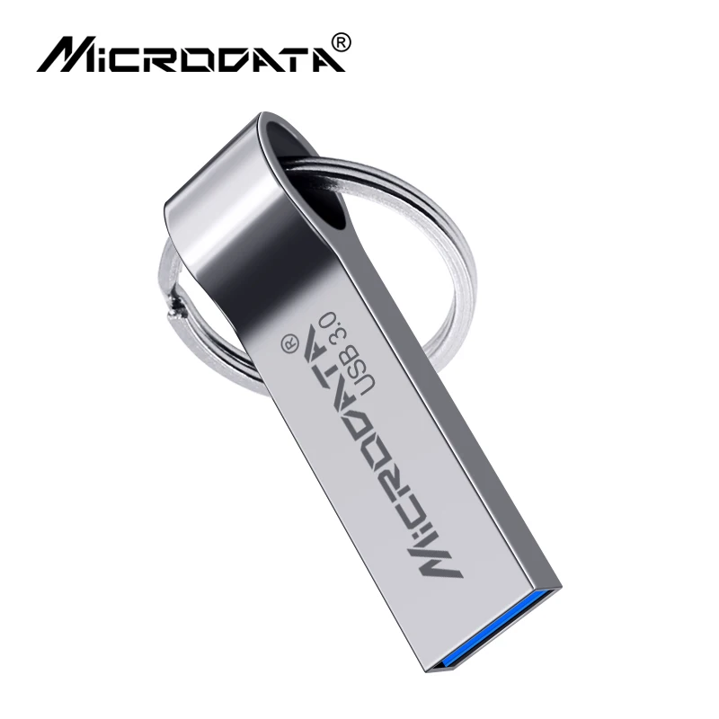 USB 3,0, металлический флеш-накопитель, 32 ГБ, 64 ГБ, 128 ГБ, флеш-накопитель, водонепроницаемый, usb флеш-накопитель, ручка, 16 ГБ, USB флешка, флеш-диск, высокая скорость, USB3.0 - Цвет: Серебристый