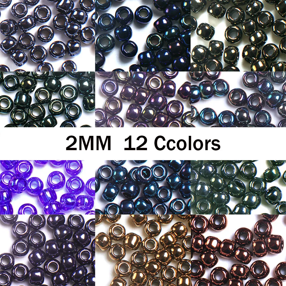 Japan 2MM Glass Seed Beads Perles Japan Jewelry Boncuk DIY Handmade