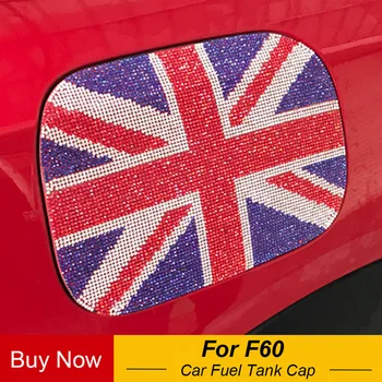 

Car Gas Fuel Tank Cap Diamond Decoration Sticker Cover Decals For MINI Cooper F60 Countryman Car Styling Sticker Accessories