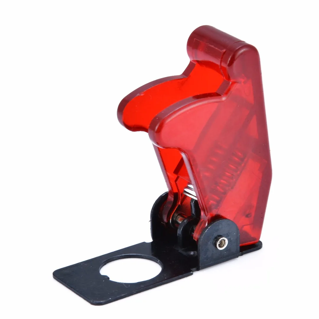 12V 20A ON/OFF Miniature Rocker Toggle Switch & Red Cover For Professional Racing Car Vehicle Fog Lamps Dome Light Mayitr