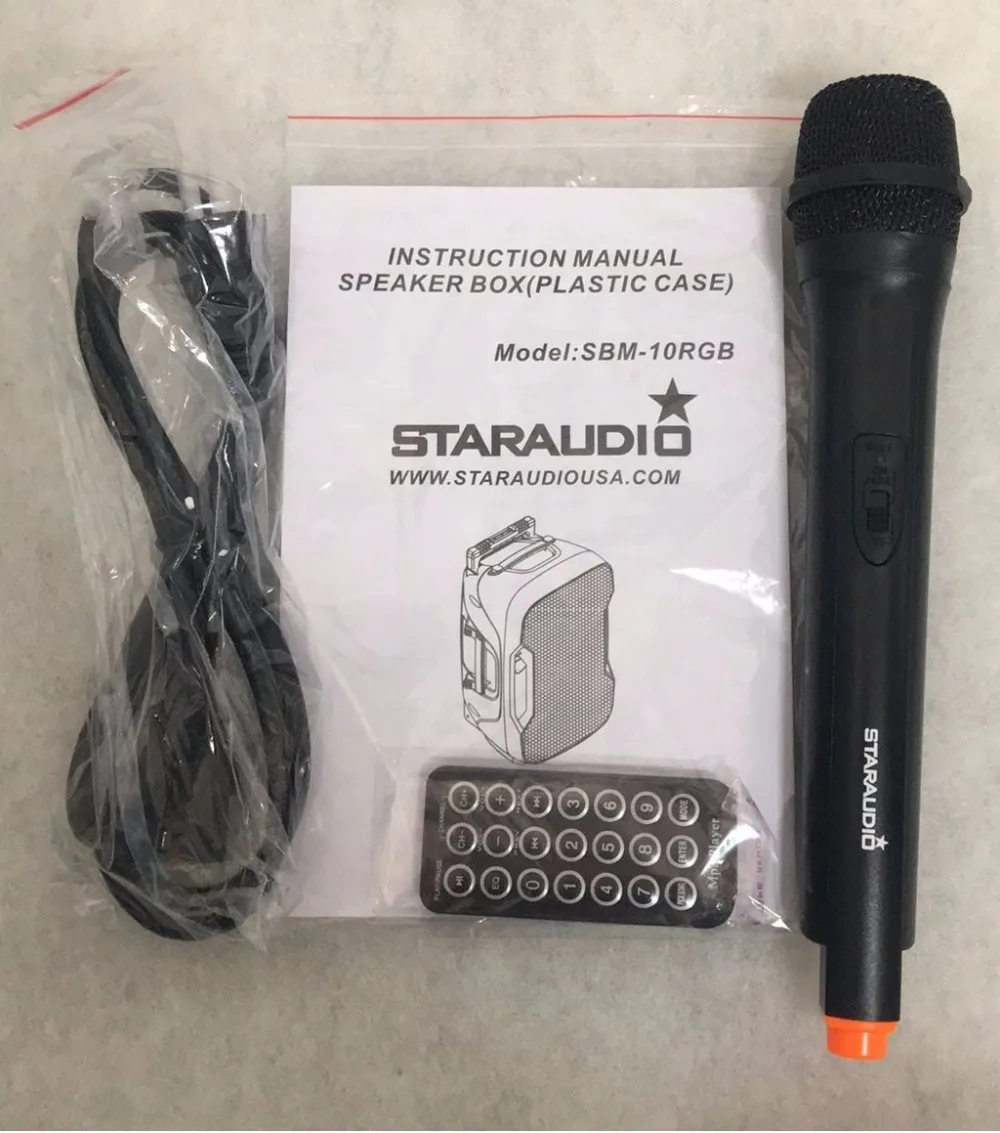 SBM-10RGB BT SD USB spaeker mic