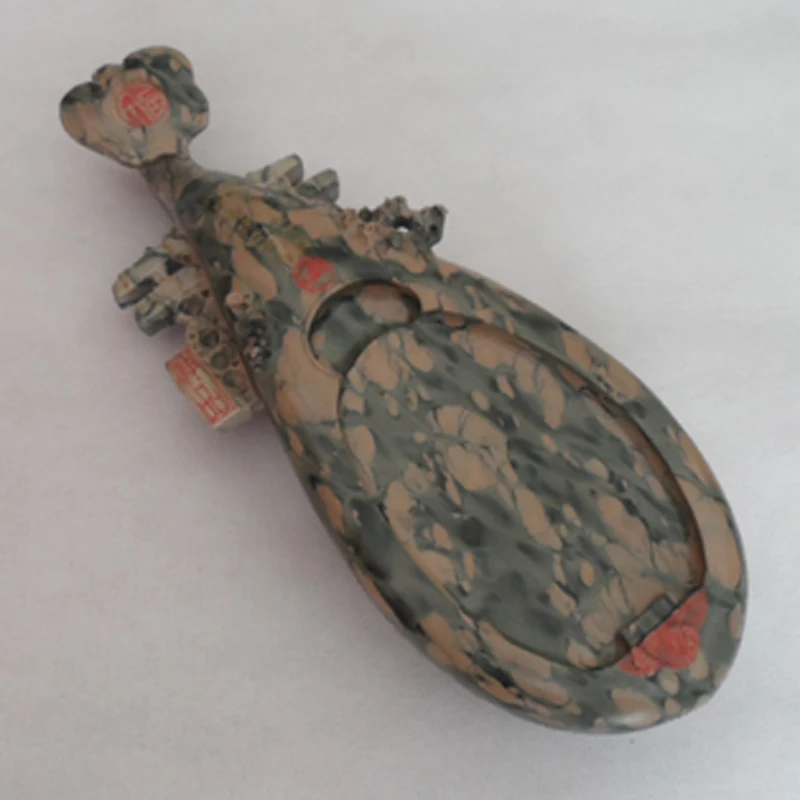 Chinese Inkstone Natural Stone Inkslab Yan Tai Fish Shape
