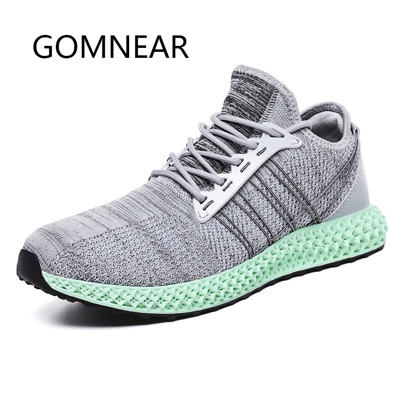 

GOMNEAR 2019 Breathable Mesh Running Shoes Men Sneakers Light Running Shoes Trainers Sport Shoes Athletic Walking Jogging Shoe