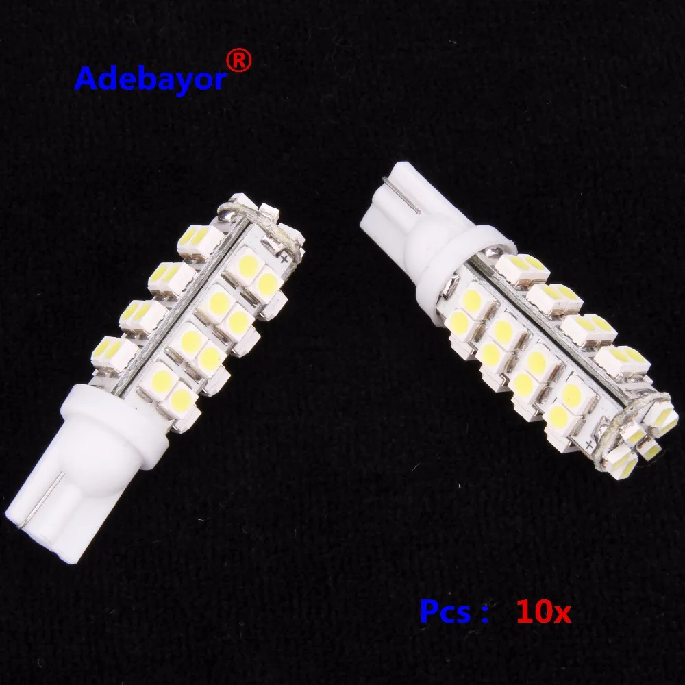 10PCS T10 38 SMD Led Automotive Bulb 38 Leds 3528 SMD W5W 168 194 921