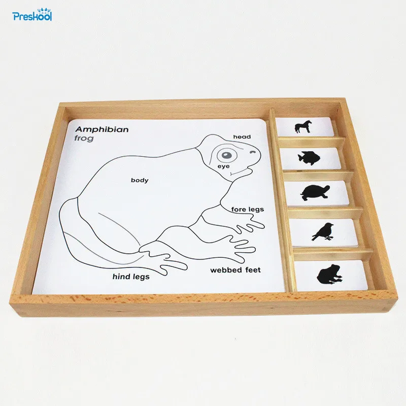 Montessori Kids font b Toy b font Baby Montessori Animal Puzzle Activity Set Learning Educational Preschool