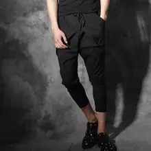 S-4XL Горячая весна/осень Мужская Новая мода ремонт большой карман Досуг волос стилист 9 минут брюки