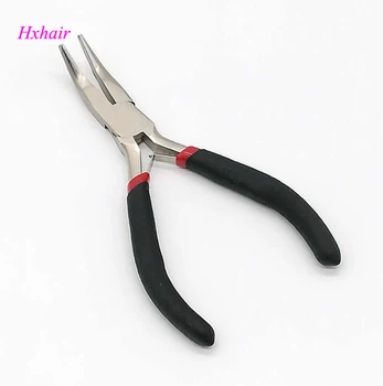 

10pcs Black hair pliers Handle Curved Head without Teeth /Hair Extension Pliers /Hair Extension Tools