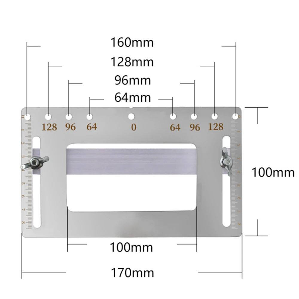 Локатор дыр с ручкой из нержавеющей стали, установка шкафа, дверная ручка для обуви, вспомогательные инструменты для деревообработки