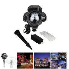 Рождество светодиодный свет снег проектор снежинки ночника для дома и сада Рождество вечерние Декор-M25