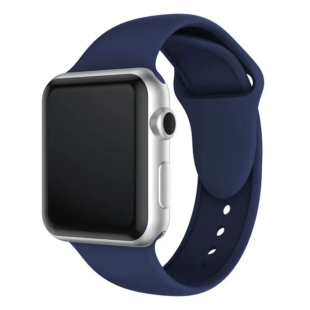 Спортивный силиконовый ремешок для часов apple Watch Series 1/2/3 42 мм 38 iwatch 4 40 44