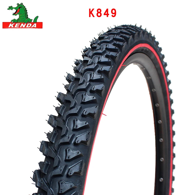 KENDA горный велосипед беговые велосипедные шины K849 стальная проволока 24 26 дюймов 1,95 2,1 черная красная линия велосипедные запчасти шины