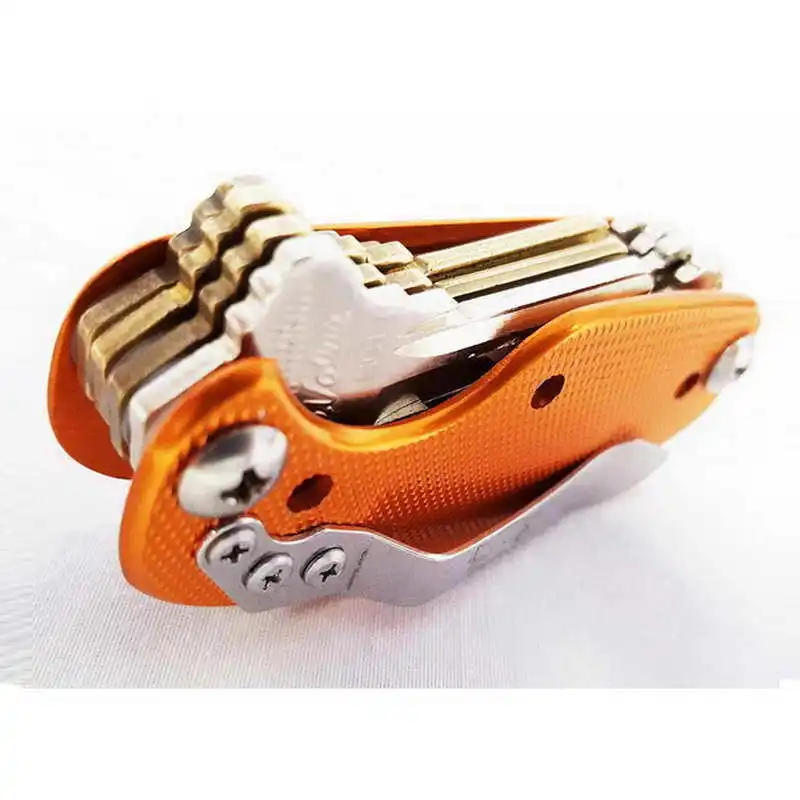New Light Weight EDC Key Organizer Aluminum Alloy Pocket Clip Folding