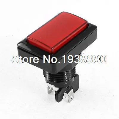 

Arcade Game Red Head Momentary  Rectangle Micro Switch Push Button
