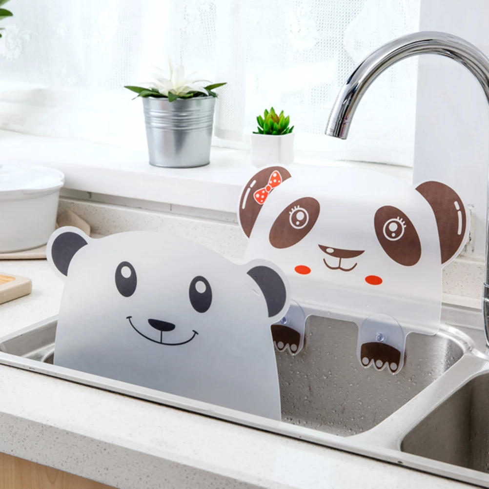 Kitchen Rack Bathroom Accessories Sink Shelf Kitchen Organizer Shelf Wall Shelf Sucker Splash Water Baffle Pool Board