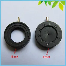 2 шт. Регулируемая Диафрагма 1-12 мм механический Ирис Микроскоп оптический модуль диафрагмы