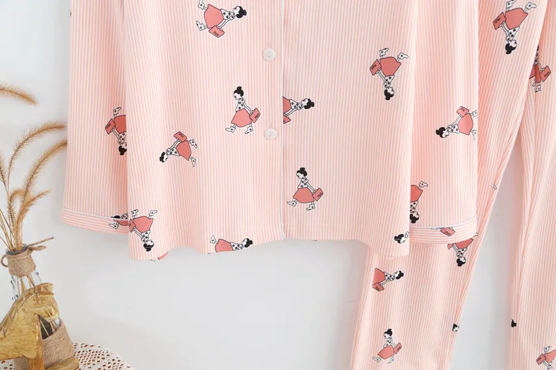 spring thin cotton home clothing striped (10)