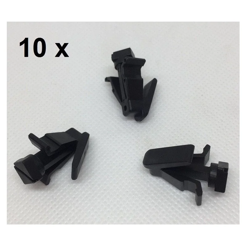 X10 зажимы для Nissan пластиковые клипсы-для решеток радиатора, передние зажимы для гриля 01553-03831