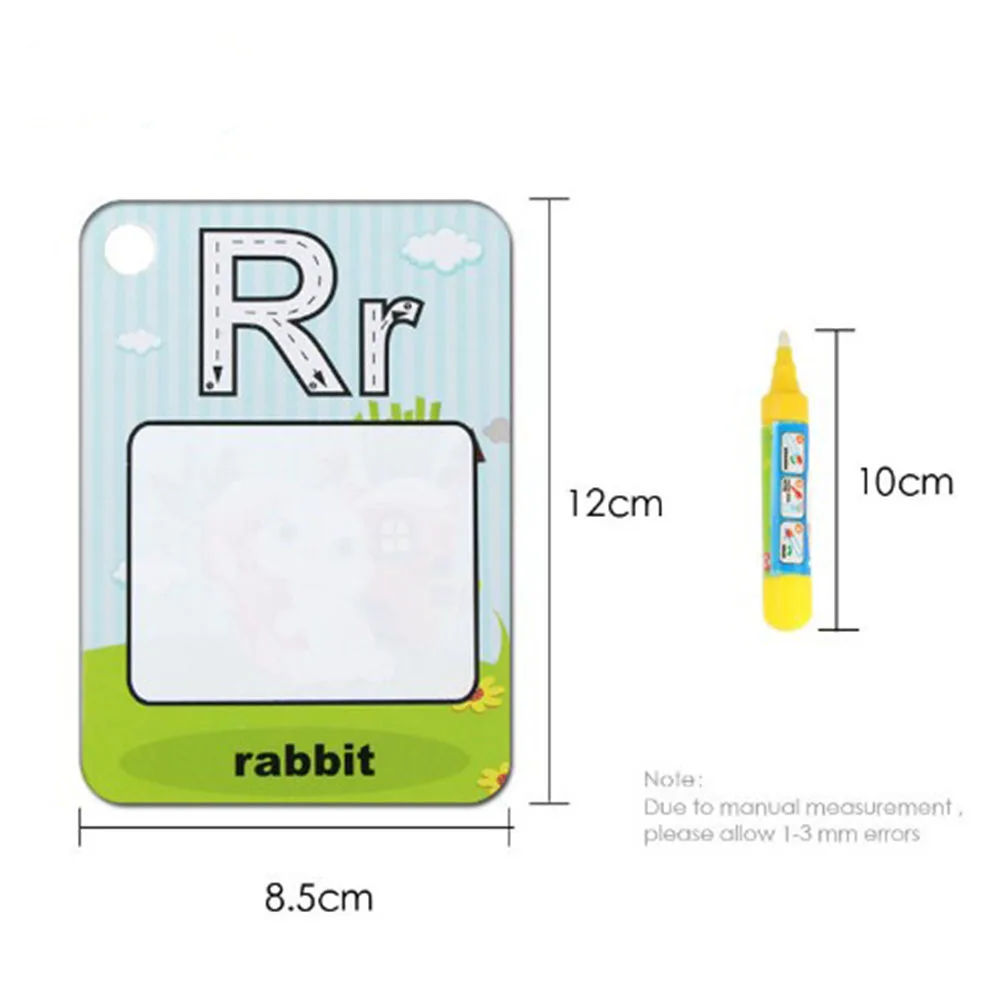 Coolplay Water Drawing Card 26 Alphabet Coloring Book & 2 Magic Pen Letter Card Painting Board Educational Toys for Kids }