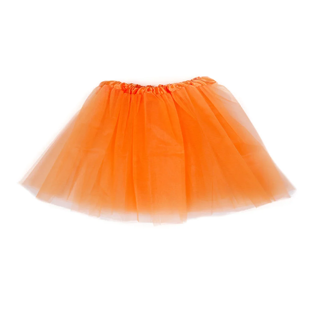 Милая сказочная танцевальная одежда для женщин и взрослых, балетная юбка-пачка, юбка-американка, рубашки Юбки, фатиновые юбки Феи для танцев FS99 - Цвет: Оранжевый